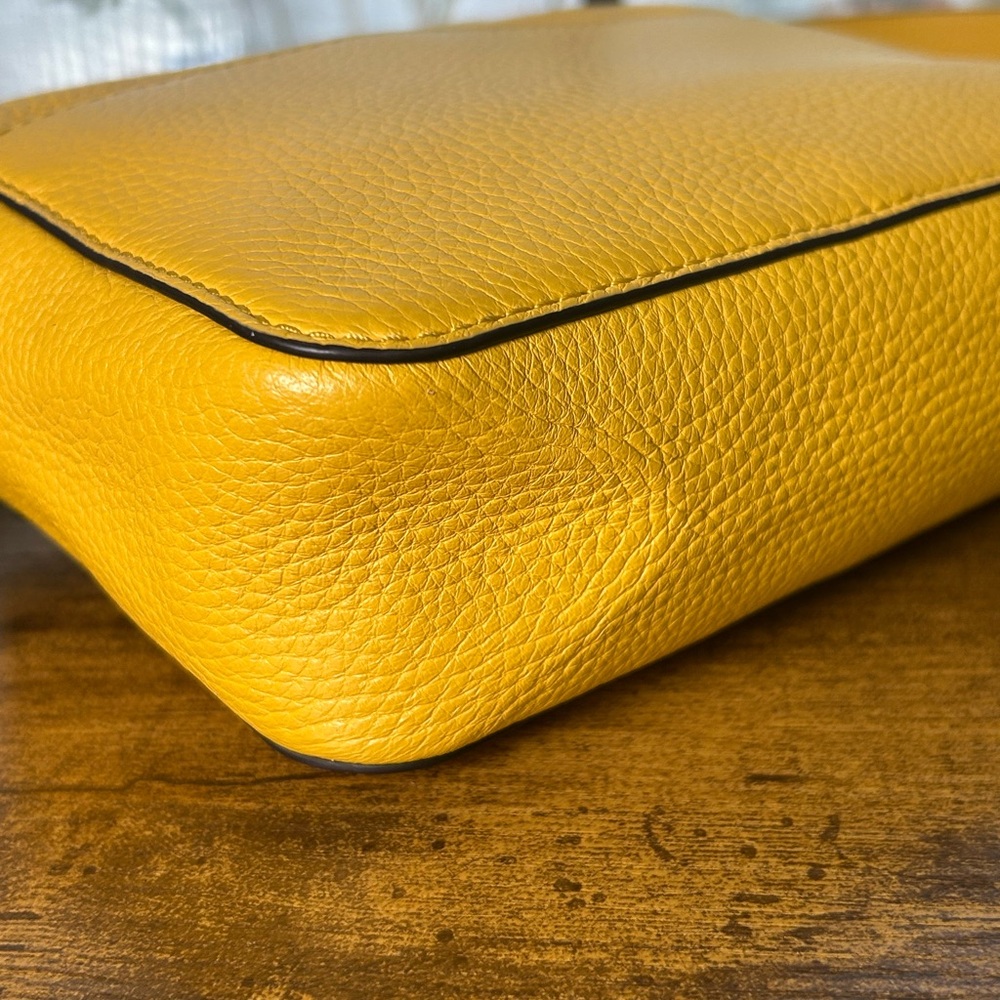 Michael Kors Mott Mini Crossbody Sunflower Yellow - Picture 6 of 7